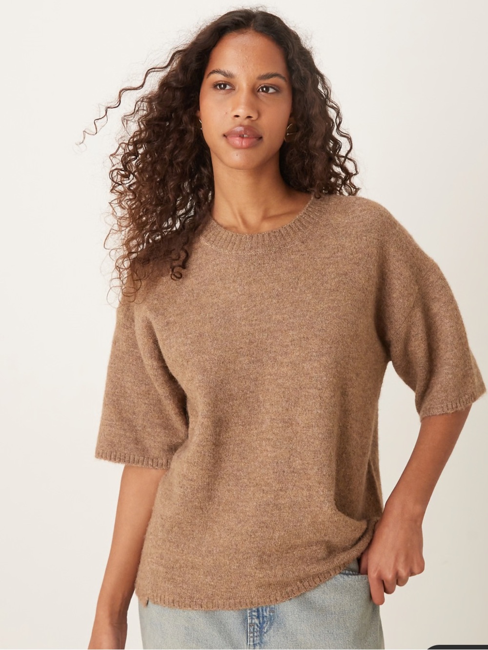 Free People Oversized Margot Knit Jumper Sweater Top Size Small